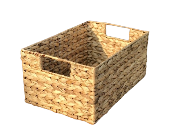  Lafos HandiCraft- Water Hyacinth with Handle/ Baskets for Organizing Bathroom 