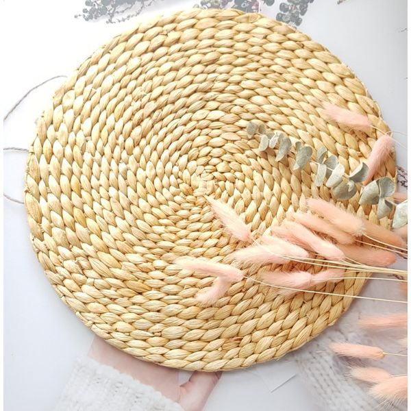  Lafos HandiCraft Decor- Round Water Hyacinth rug 