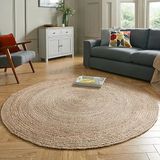  Lafos HandiCraft-Plain Hand Woven Seagrass Round Carpet 