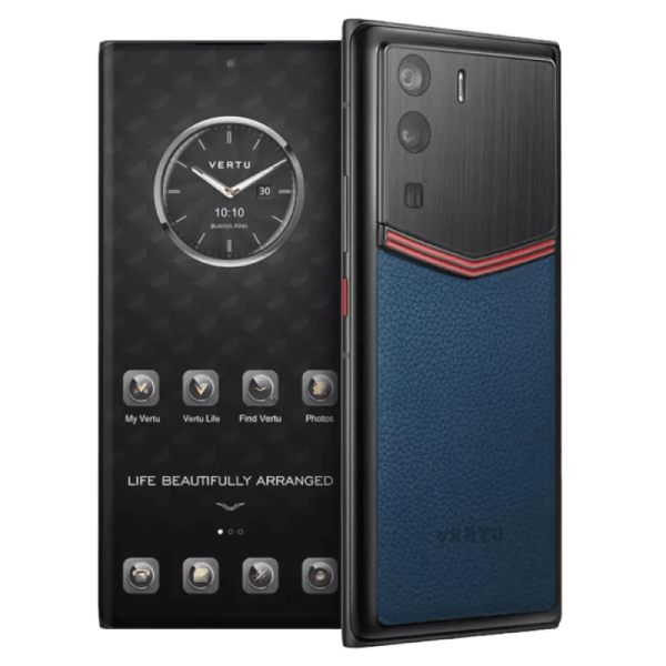  METAVERTU CURVE Enameled Calf Leather Blue Basic 