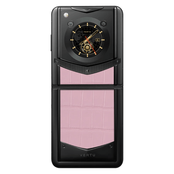 Vertu Ironflip Sakura Pink Alli Bes Fee Alligator Skin