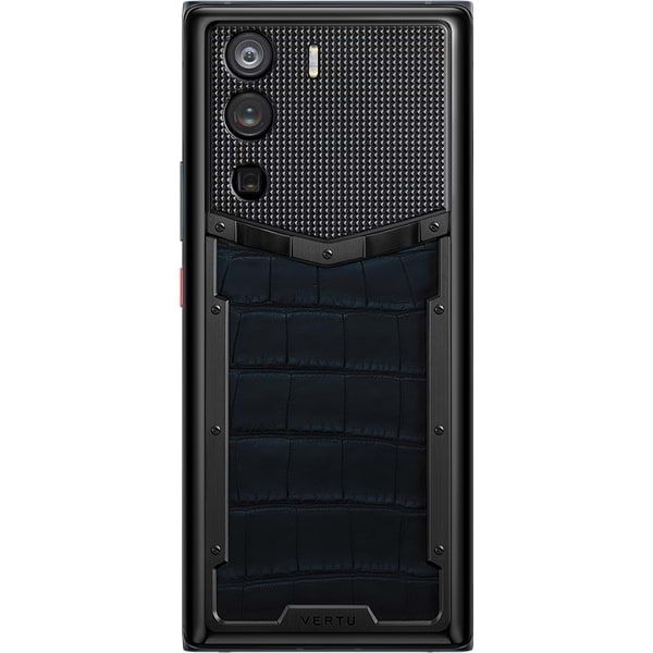  METAVERTU CURVE Navy Blue Alligator Leather Clous De Paris Basic 