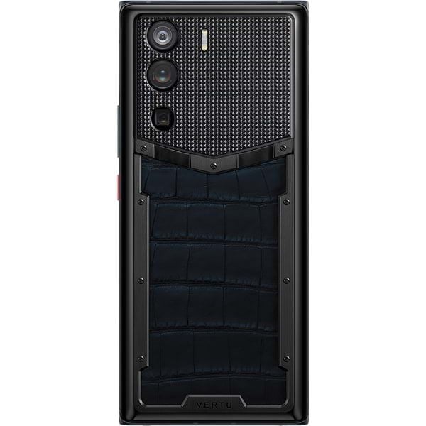  METAVERTU Navy Blue Alligator Leather Clous De Paris Basic 