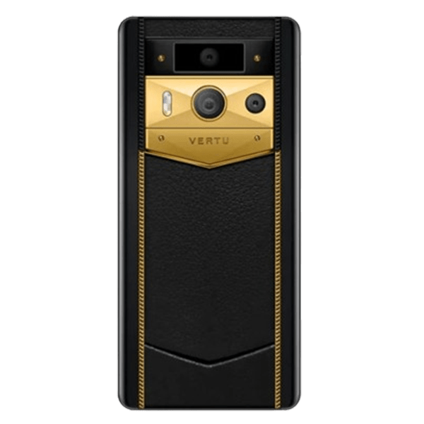  METAVERTU 2 MAX Generation Luxury Custom Made Gold RadiantBlade Edition with Black Ink Calfskin Phone 