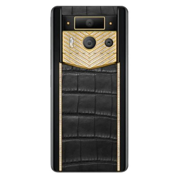  METAVERTU 2 MAX Generation Custom Gold V Shaped with Diamonds Alligator Black 