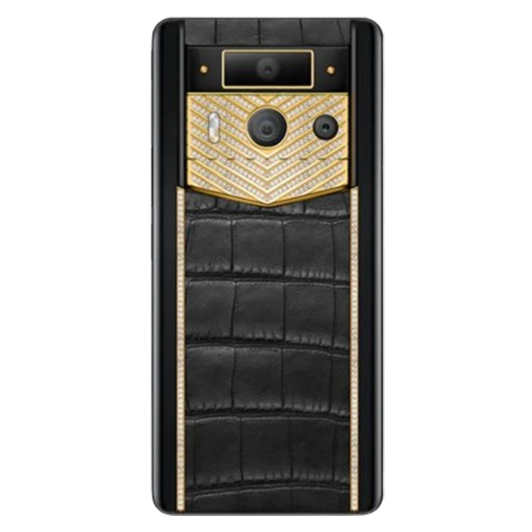  METAVERTU 2 MAX Generation Custom Gold V Shaped with Diamonds Alligator Black 