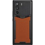  METAVERTU Orange Alligator Leather Clous De Paris Basic 