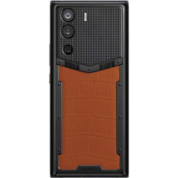  METAVERTU CURVE Orange Alligator Leather Clous De Paris Basic 