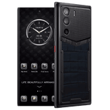  METAVERTU CURVE Navy Blue Alligator Leather Clous De Paris Basic 