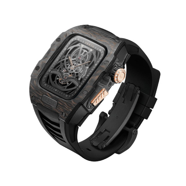 Vertu Watch Stainless Steel Black Gold