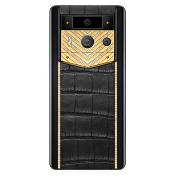  METAVERTU 2 MAX Generation Luxury Custom Made Gold with Diamonds Alligator Black 