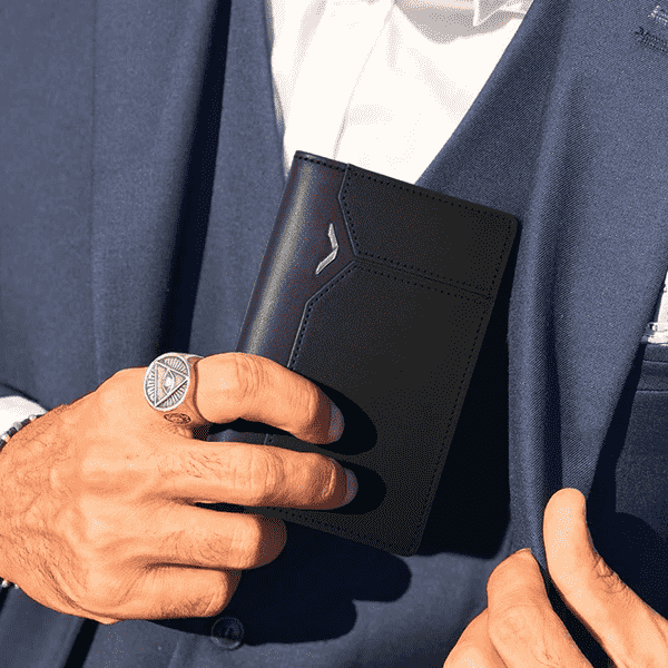  VERTU V Business Card Holder Calf Wallet 4CC 