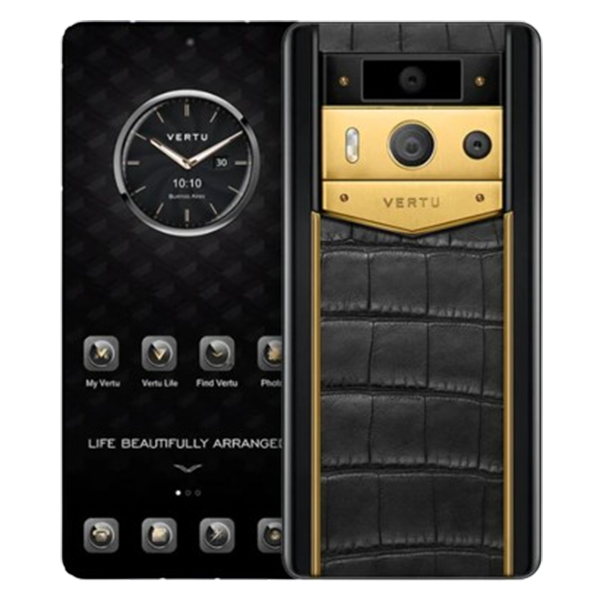 METAVERTU 2 MAX Generation Luxury Custom Made Alligator Gold Black