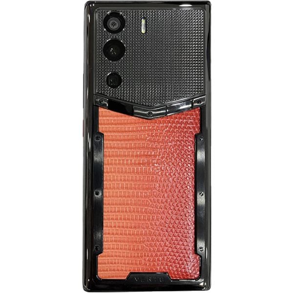  METAVERTU CURVE Basic Lizard Leather Gradient Orange With Clous De Paris 