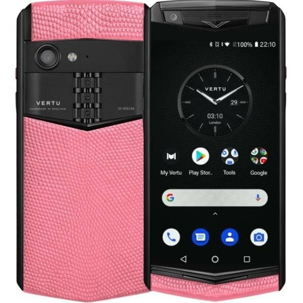  Vertu Aster P Gothic Peach Pink Lizard 