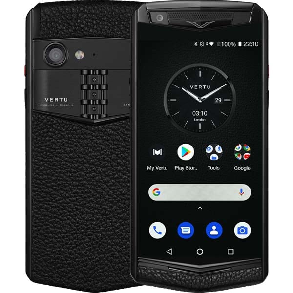 Vertu Aster P Gothic Calf Jade Black