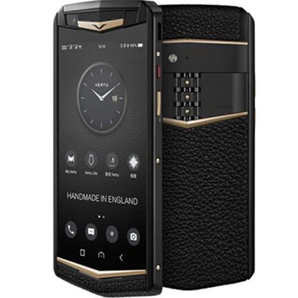  Vertu Aster P Gothic Yellow Gold Black Calf 