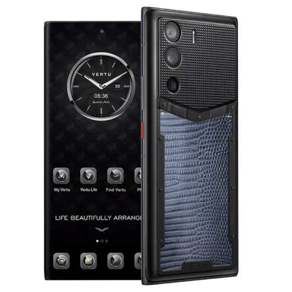  METAVERTU CURVE Pro Lizard Leather Gradient Blue With Clous De Paris 