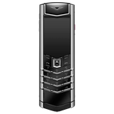  Vertu Signature S+ White Steel Jade Black Calf 