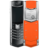  Vertu SIGNATURE V Stainless Steel Silver Dawning Orange 