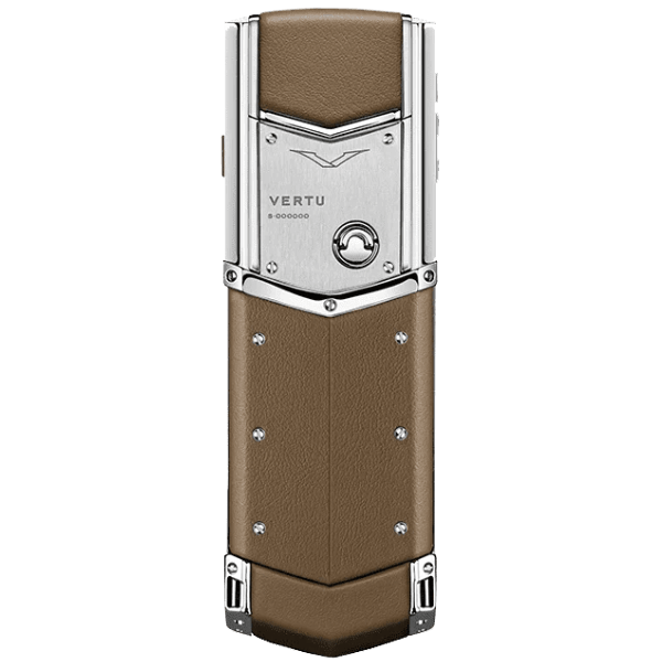  Vertu SIGNATURE V Stainless Steel Silver Khaki Brown 