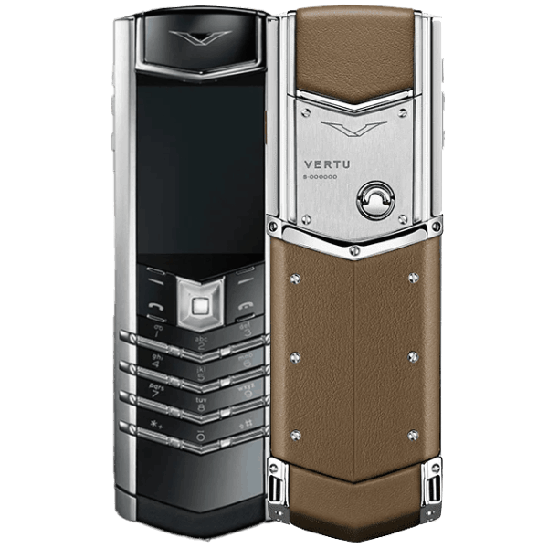 Vertu SIGNATURE V Stainless Steel Silver Khaki Brown