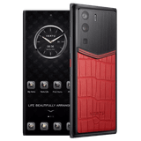  METAVERTU CURVE Basic Alligator Leather Flame Red 