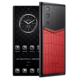  METAVERTU Basic Alligator Leather Flame Red 