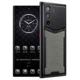  METAVERTU CURVE Grey Alligator Leather Clous De Paris Basic 