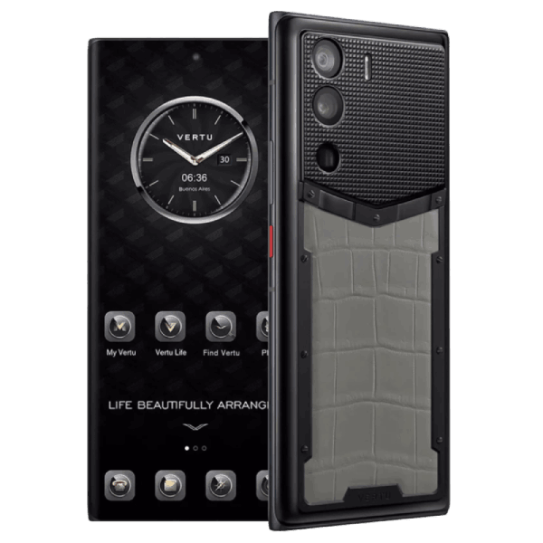  METAVERTU CURVE Grey Alligator Leather Clous De Paris Basic 