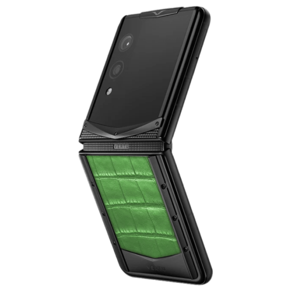 Vertu Quantum Flip Black Bamboo Green Alli