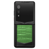  Vertu Quantum Flip Black Bamboo Green Alli 