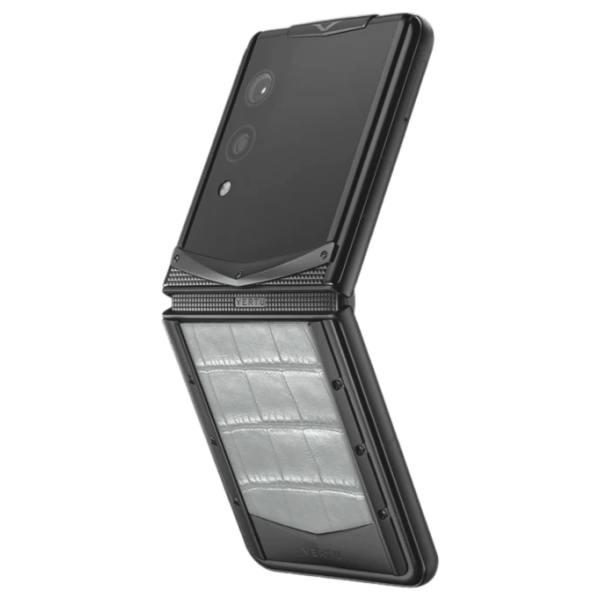 Vertu Quantum Flip Black Elephant Skin Alli