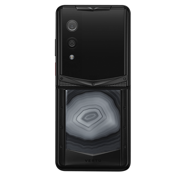  Vertu Quantum Flip BLack Meteorite Ash Agate 