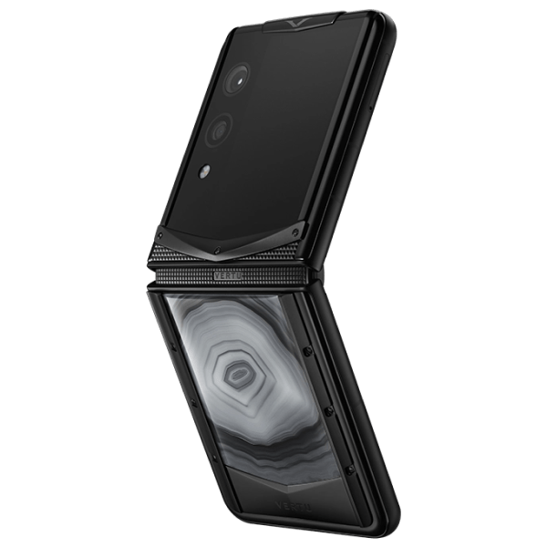  Vertu Quantum Flip BLack Meteorite Ash Agate 