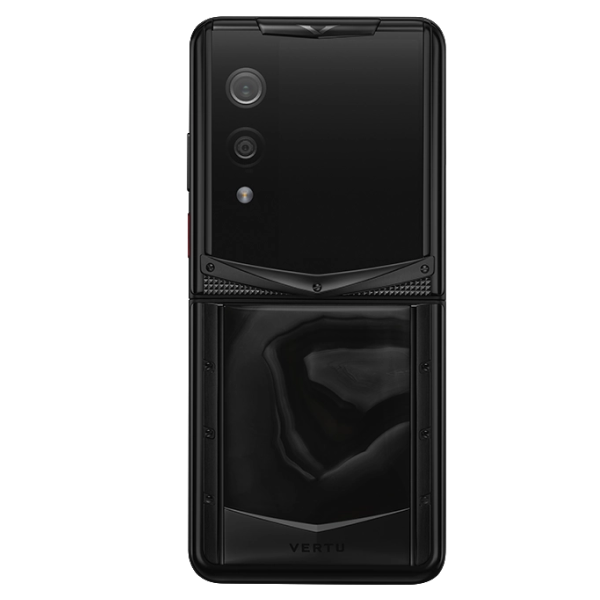  Vertu Quantum Flip BLack Obsidian Agate 