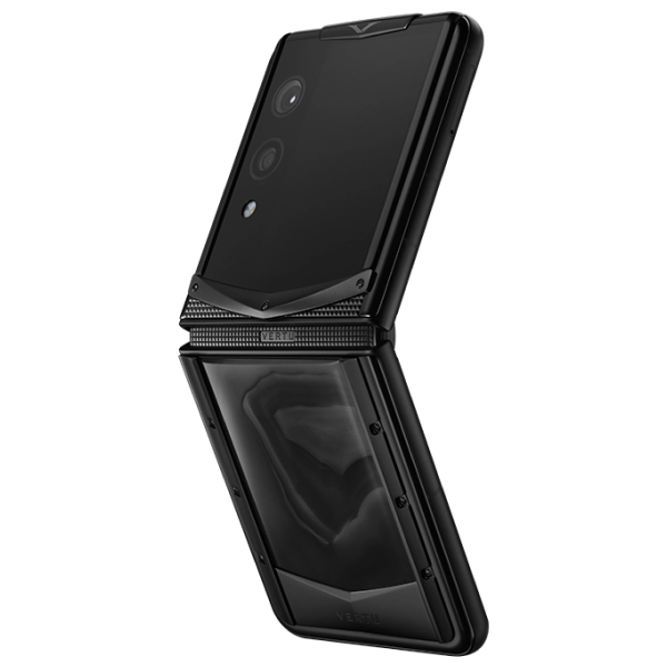 Vertu Quantum Flip BLack Obsidian Agate
