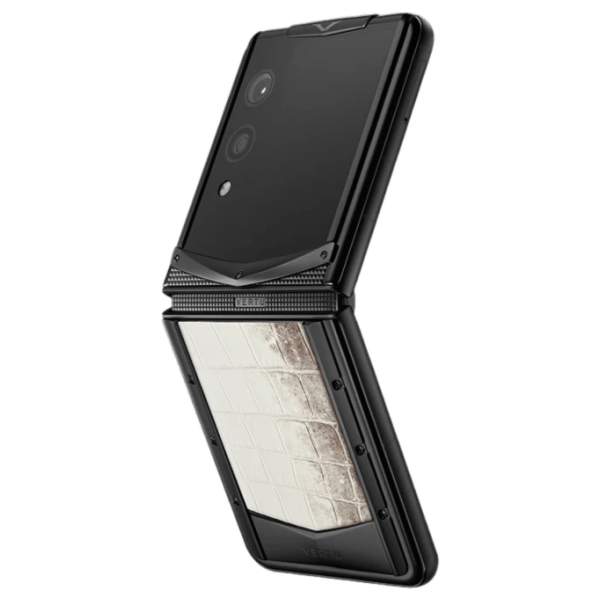  Vertu Quantum Flip Black Rococo Himalaya Crocodile Alli 