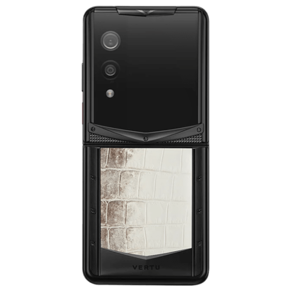  Vertu Quantum Flip Black Rococo Himalaya Crocodile Alli 