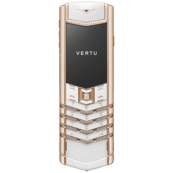 Vertu Signature V Diamond White Alligator