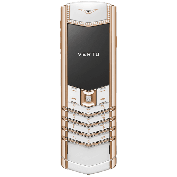  Vertu Signature V Diamond White Alligator 