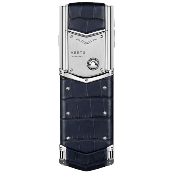  Vertu Signature V Alligator Navy Blue 