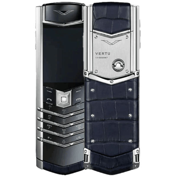 Vertu Signature V Alligator Navy Blue