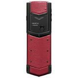  Vertu Signature V Pure Black Lizard Red 