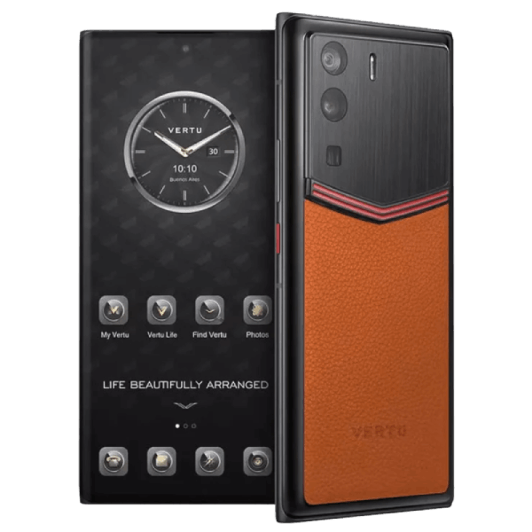  METAVERTU Enameled Calf Leather Orange Pro 