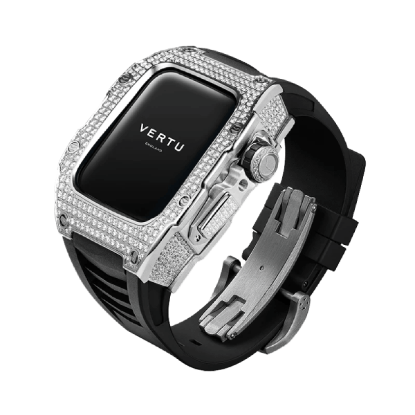 VERTU WATCH Full Diamond Black Strap