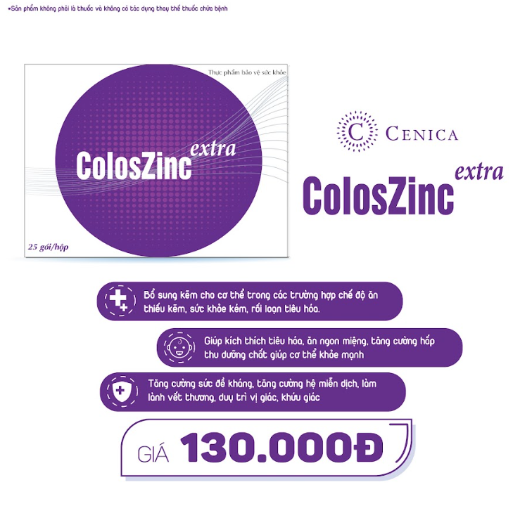  Combo 2 Kẽm hữu cơ ColoszinC dạng bột 