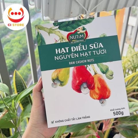  HẠT ĐIỀU SỮA NGUYÊN HẠT GIÀU DINH DƯỠNG TÚI 500G 