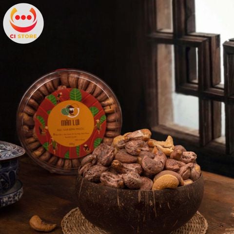  HẠT ĐIỀU RANG MUỐI NGUYÊN VỎ LỤA HÀNG VIỆT ĐI MUÔN NƠI 500G 