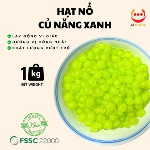  HẠT NỔ CỦ NĂNG XANH | THẠCH TOPPING TRÀ SỮA TRÀ TRÁI CÂY MẬT ONG VGS 